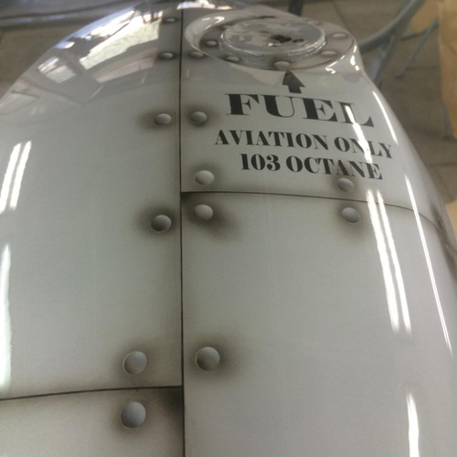 Réservoir rivets et plaques de tôles